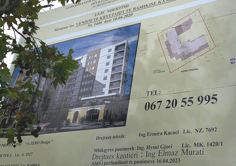 Godine banimi dhe sherbimi 1-2-9 kate, Rruga Bulevardi BLU, Kamez